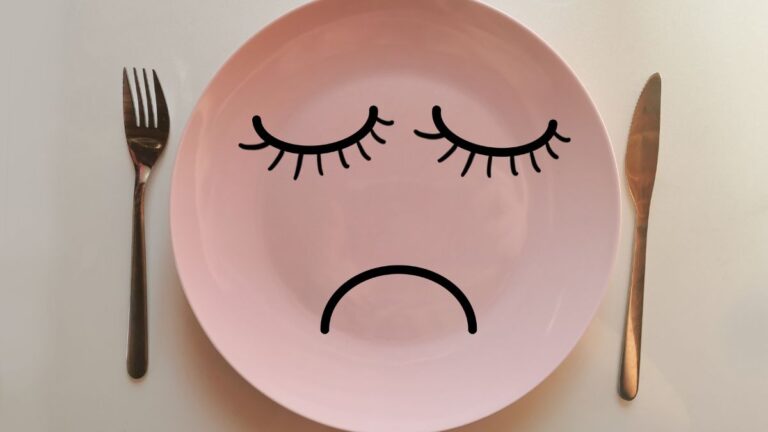 Hungry empty plate photo