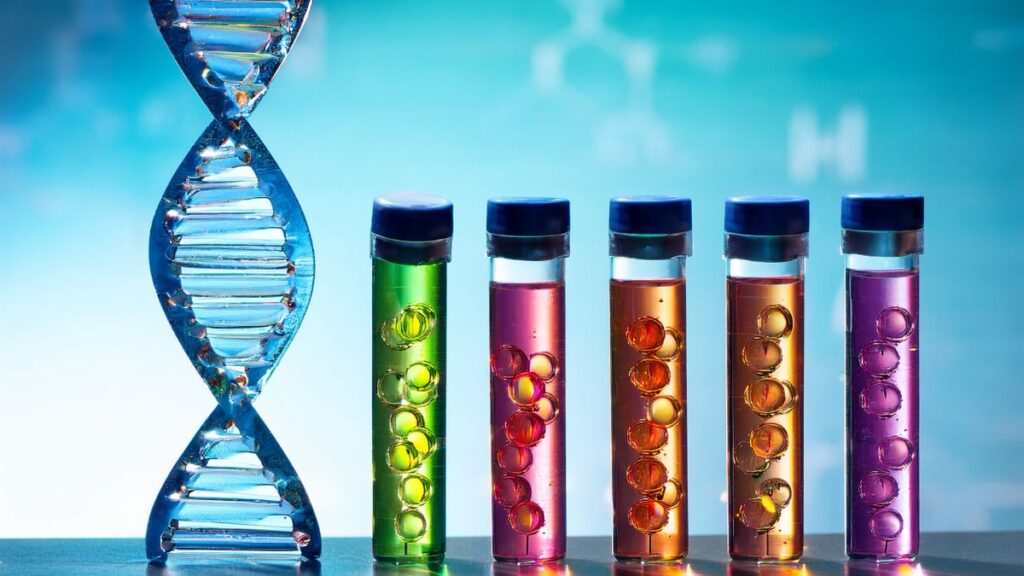 Abstract Representation of DNA Molecule with Genetic Structure