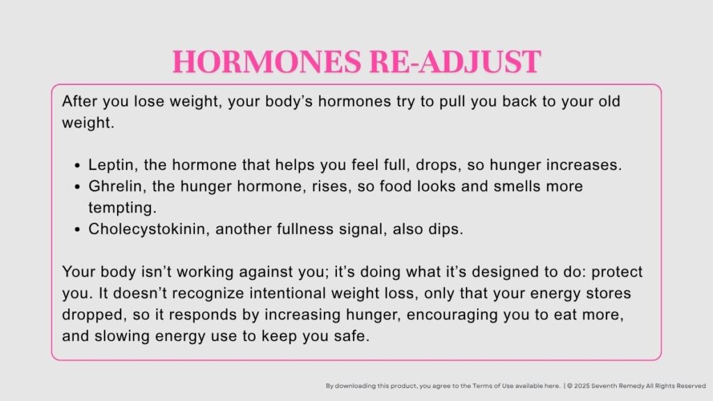 Hormones Re-Adjust