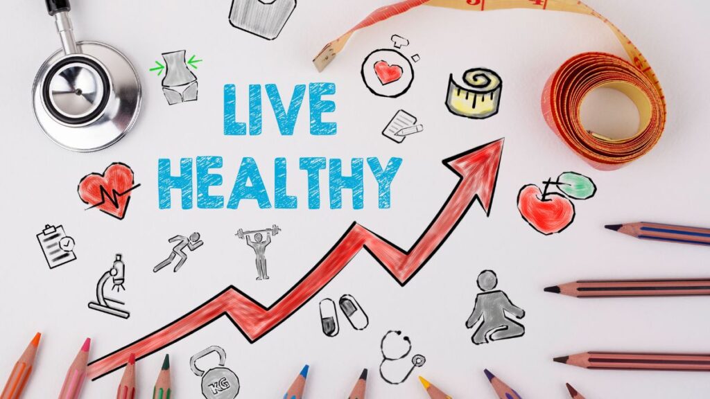 Healthy lifestyle background