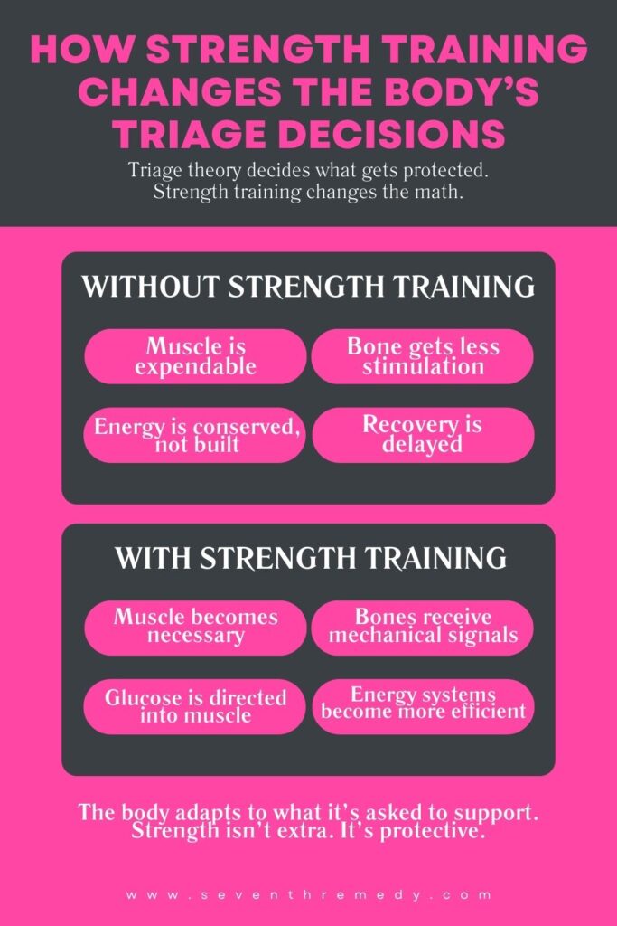 How Strength Training Changes the Body’s Triage Decisions