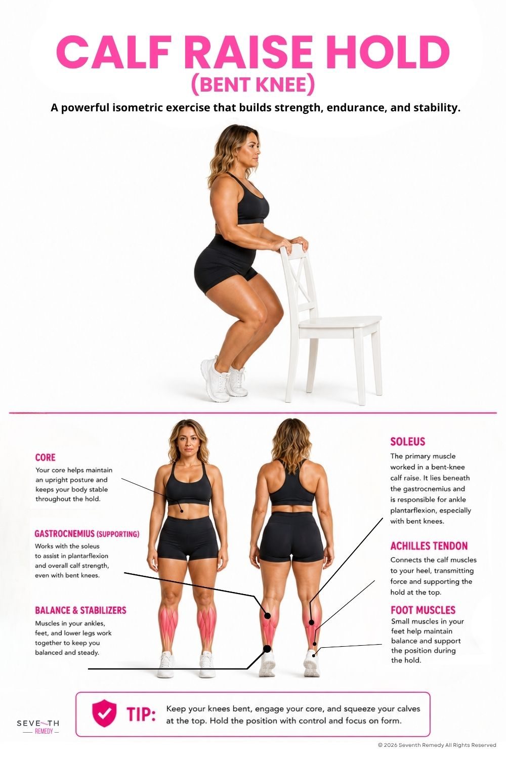 Calf Raise Hold Bent Knee